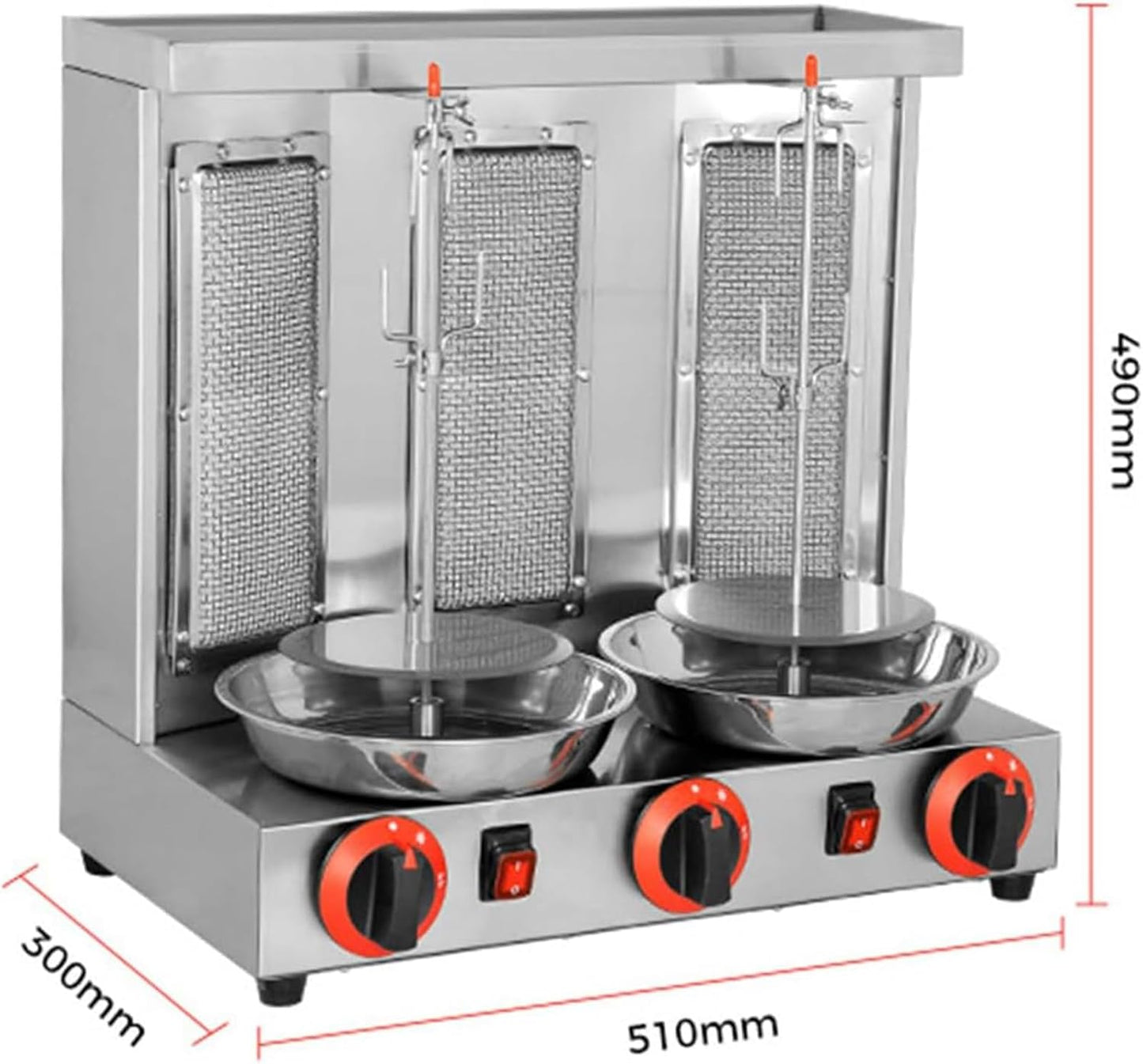 🔥🍖 Rotating BBQ Master · 360° Smokeless Vertical Oven 🌯✨