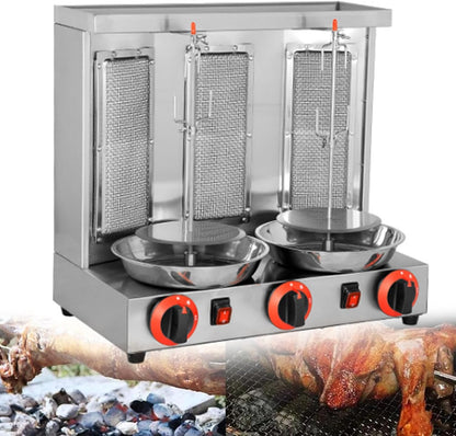 🔥🍖 Rotating BBQ Master · 360° Smokeless Vertical Oven 🌯✨