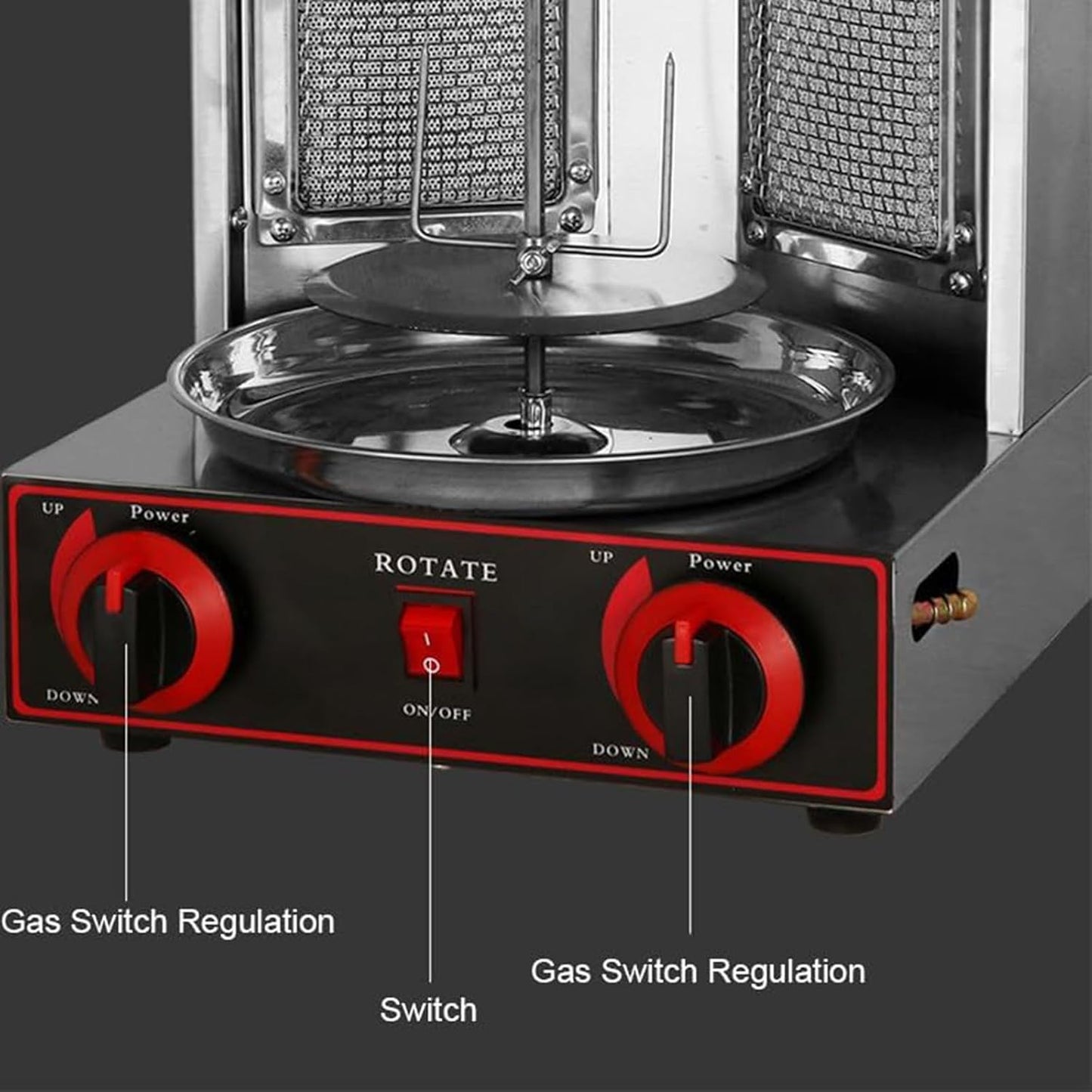 🔥🍖 Rotating BBQ Master · 360° Smokeless Vertical Oven 🌯✨