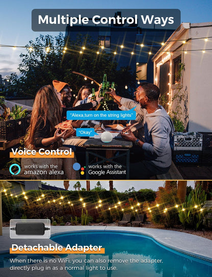 🌴🌙 Bali Night · Waterproof and Shatterproof Light Curtain ⛲🍹