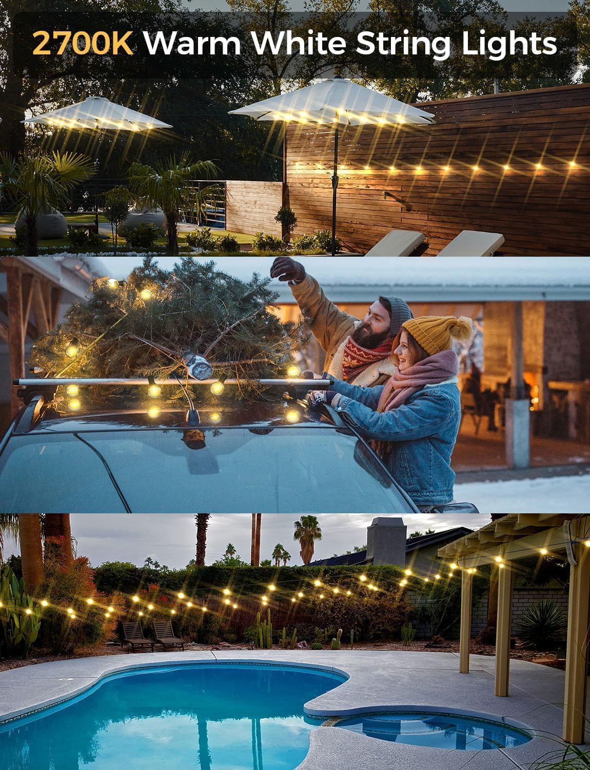 🌴🌙 Bali Night · Waterproof and Shatterproof Light Curtain ⛲🍹